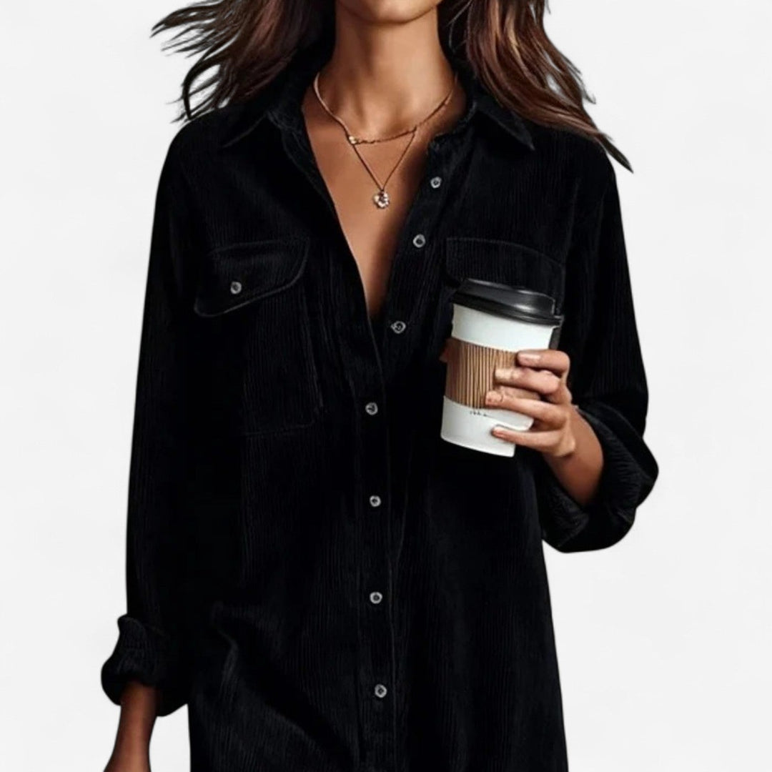 Anastacia  Abito midi in velluto a coste a gamba larga