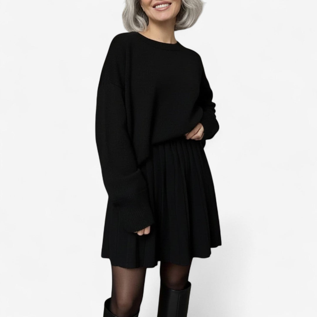 Marie  Completo maglione plissettato