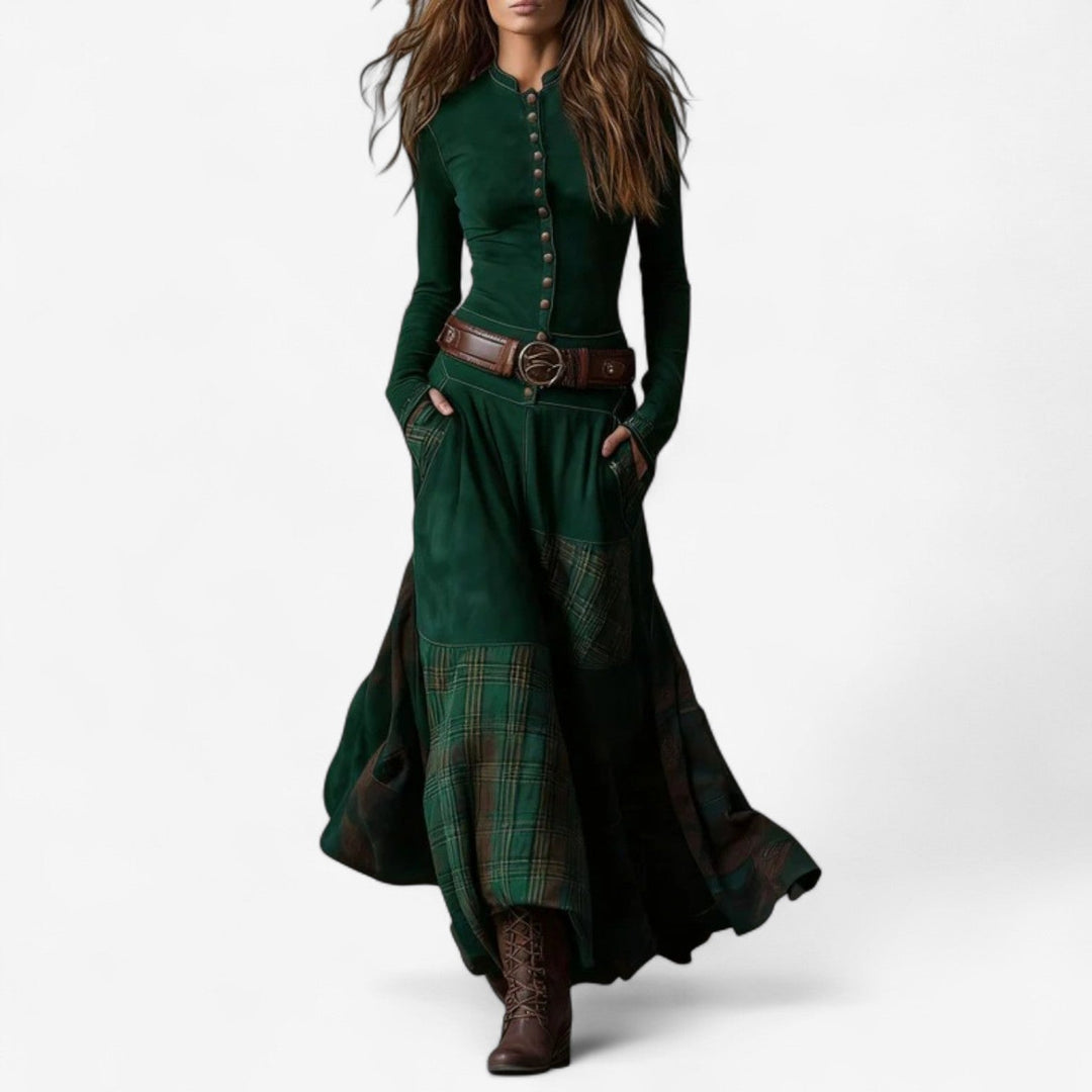 Garnier  Abito in pelle scamosciata